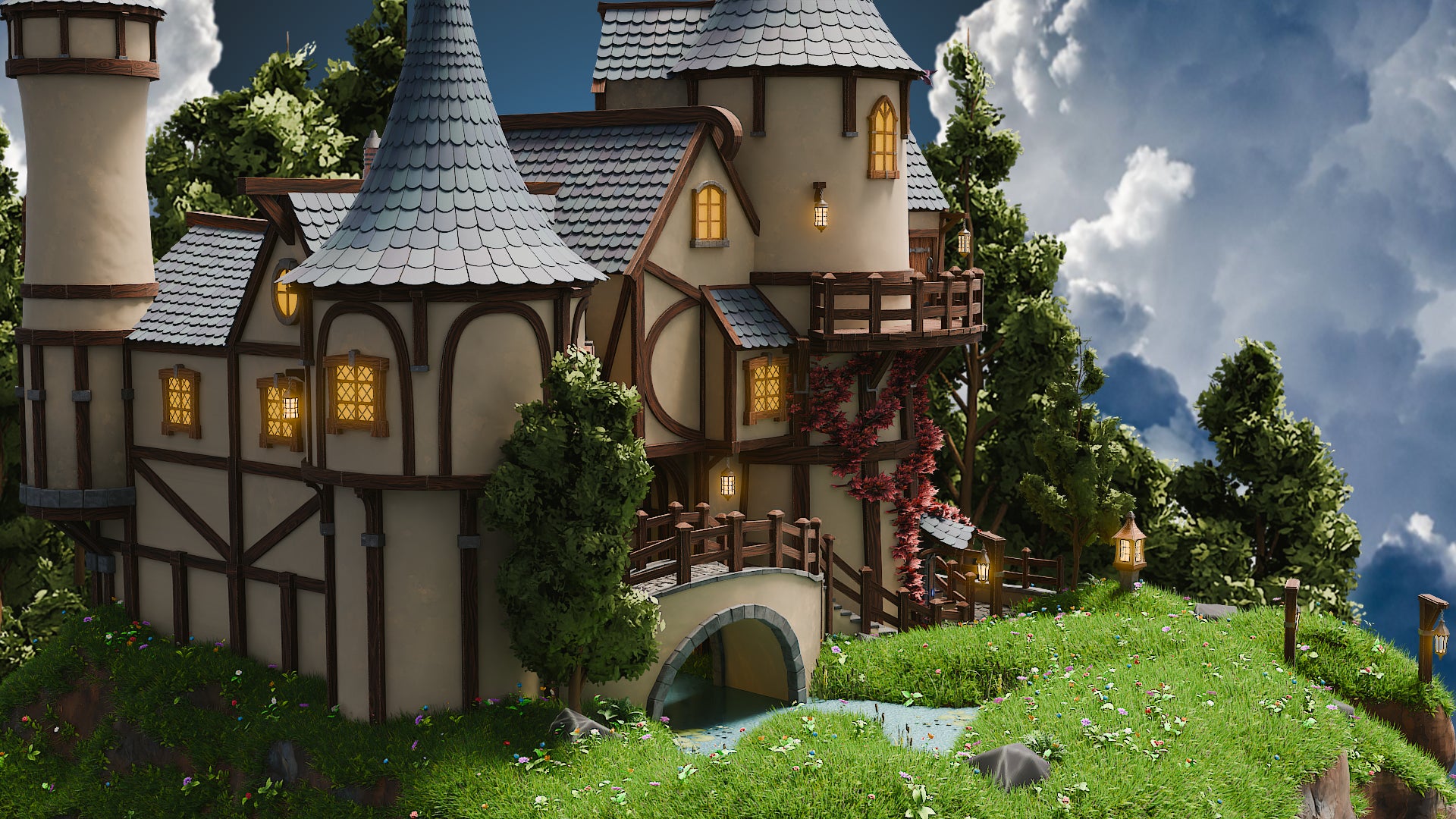 The Blender Fantasy Tutorials & Assets FlipBox