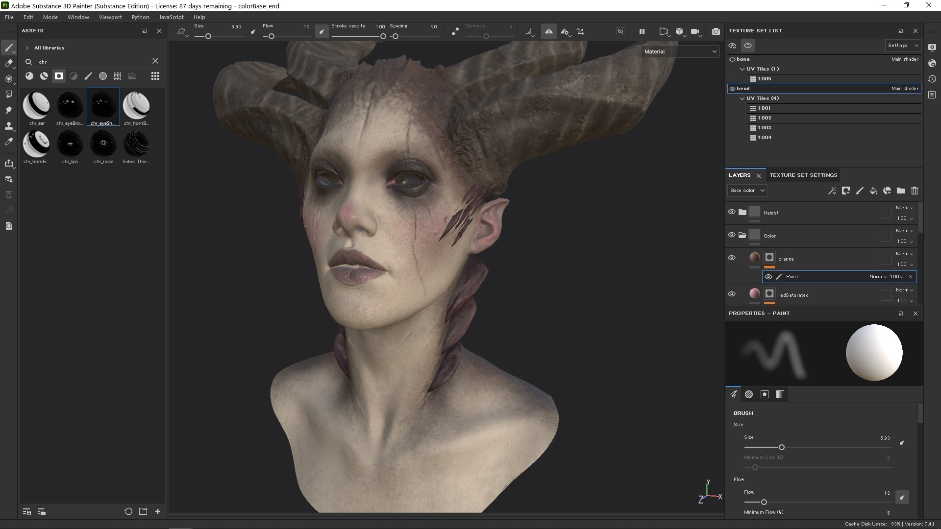Character Face Texturing in Substance - FlippedNormals