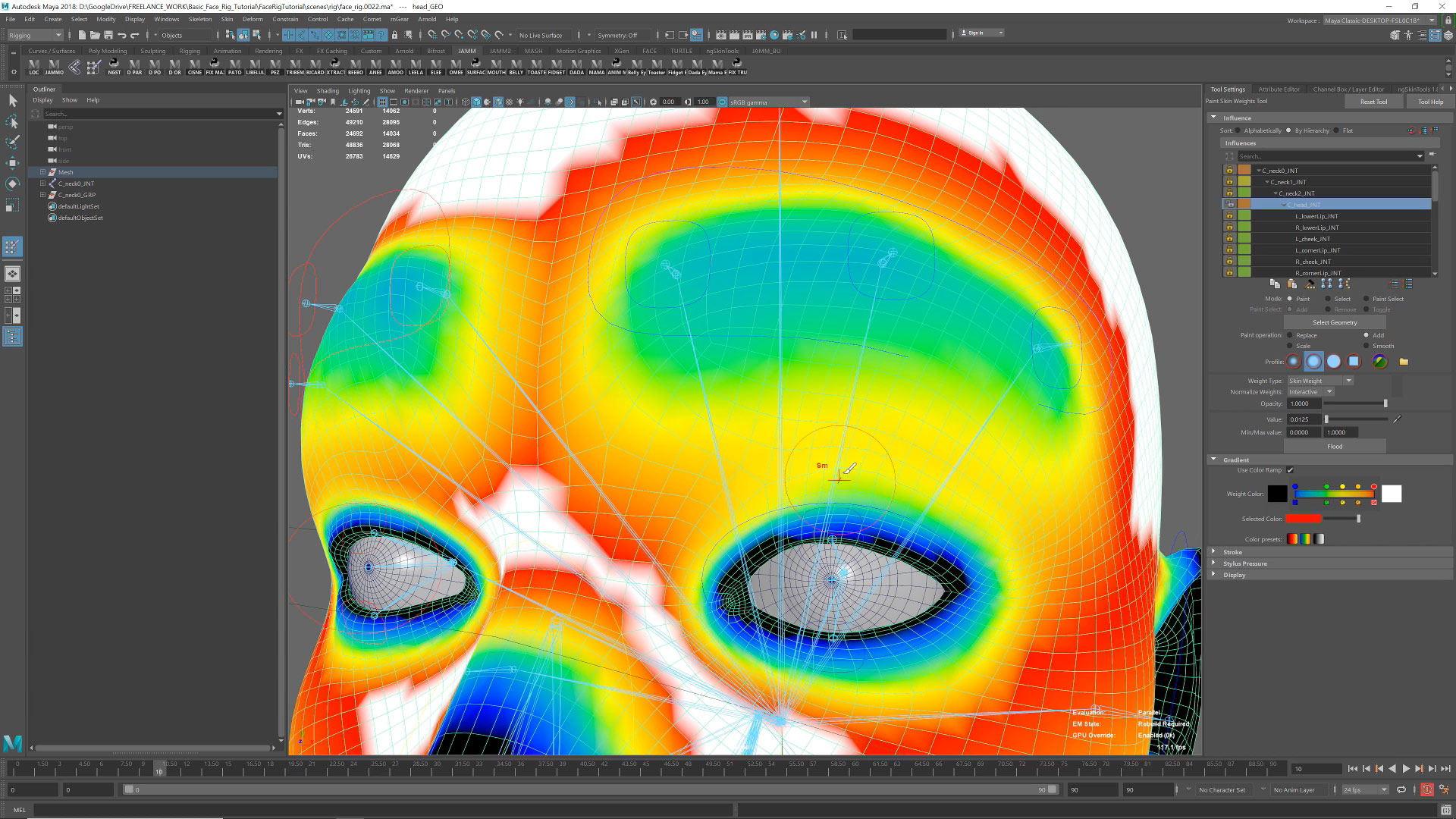Face Rigging for Beginners - FlippedNormals