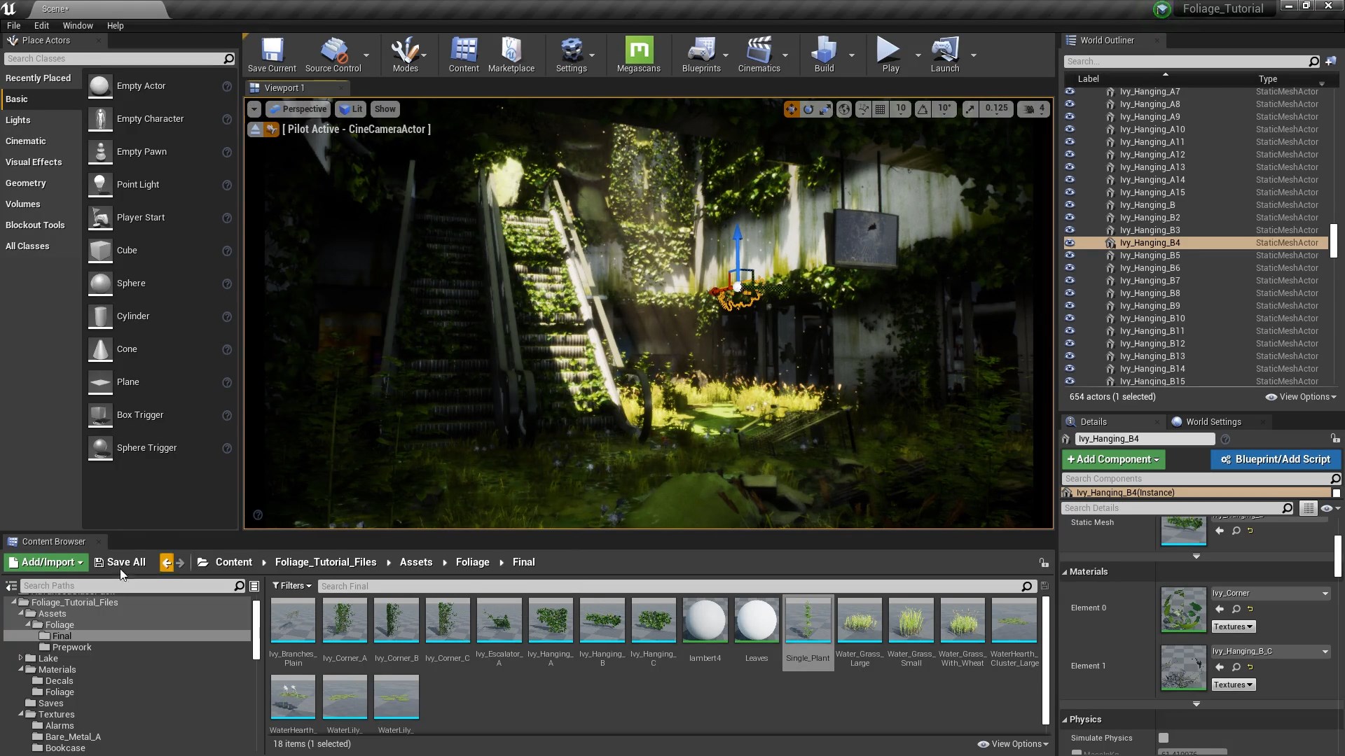 Foliage for Games using SpeedTree - FlippedNormals