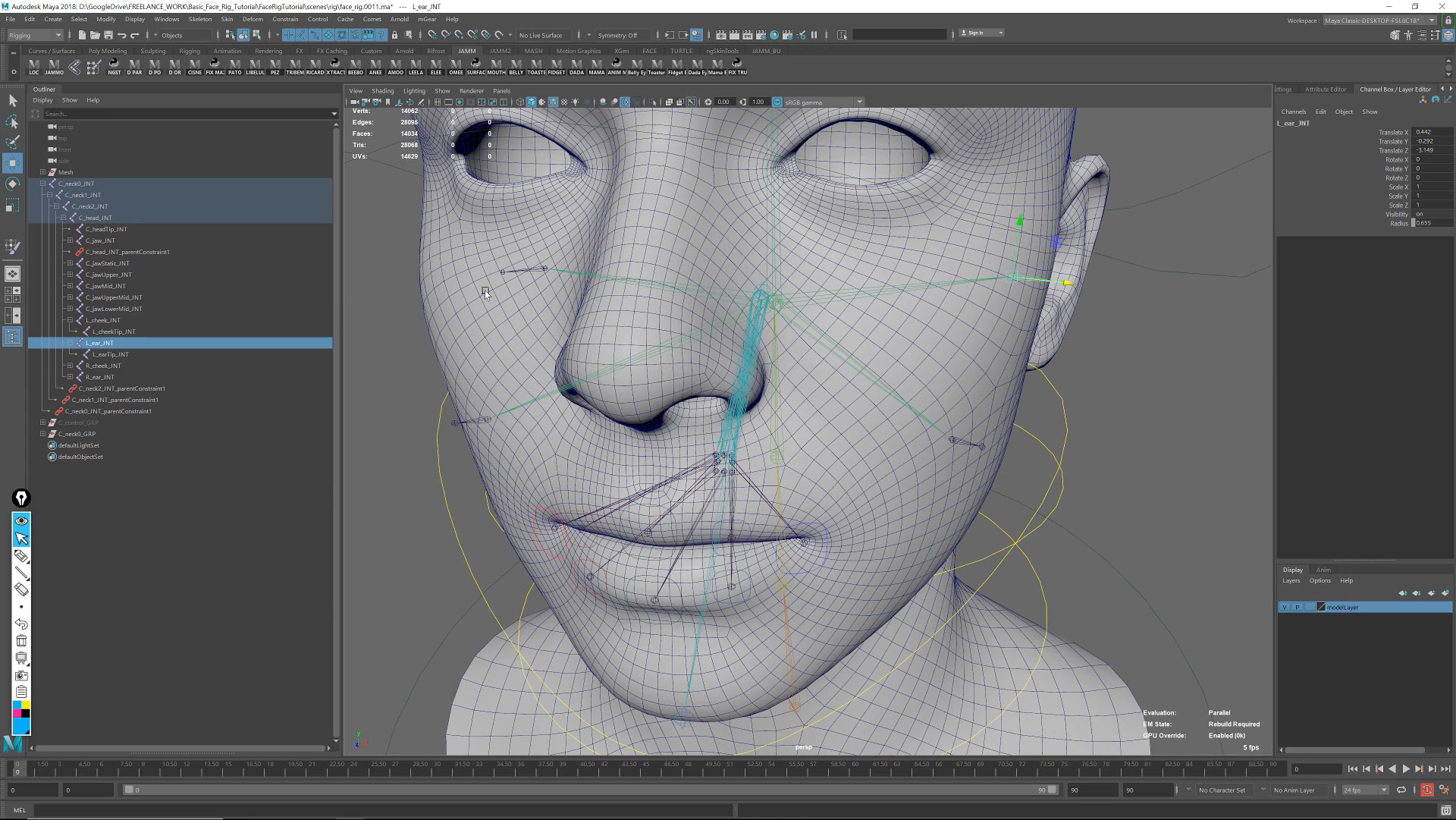 Face Rigging for Beginners - FlippedNormals
