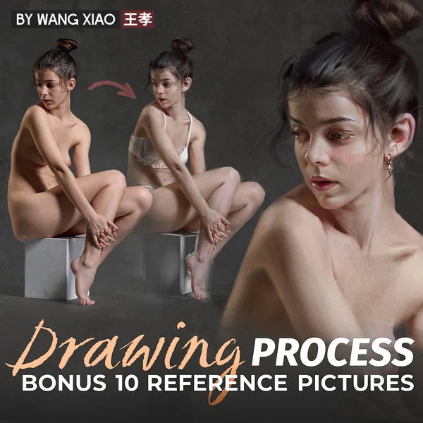 Female Character Drawing Process Video by Wang Xiao Part 3