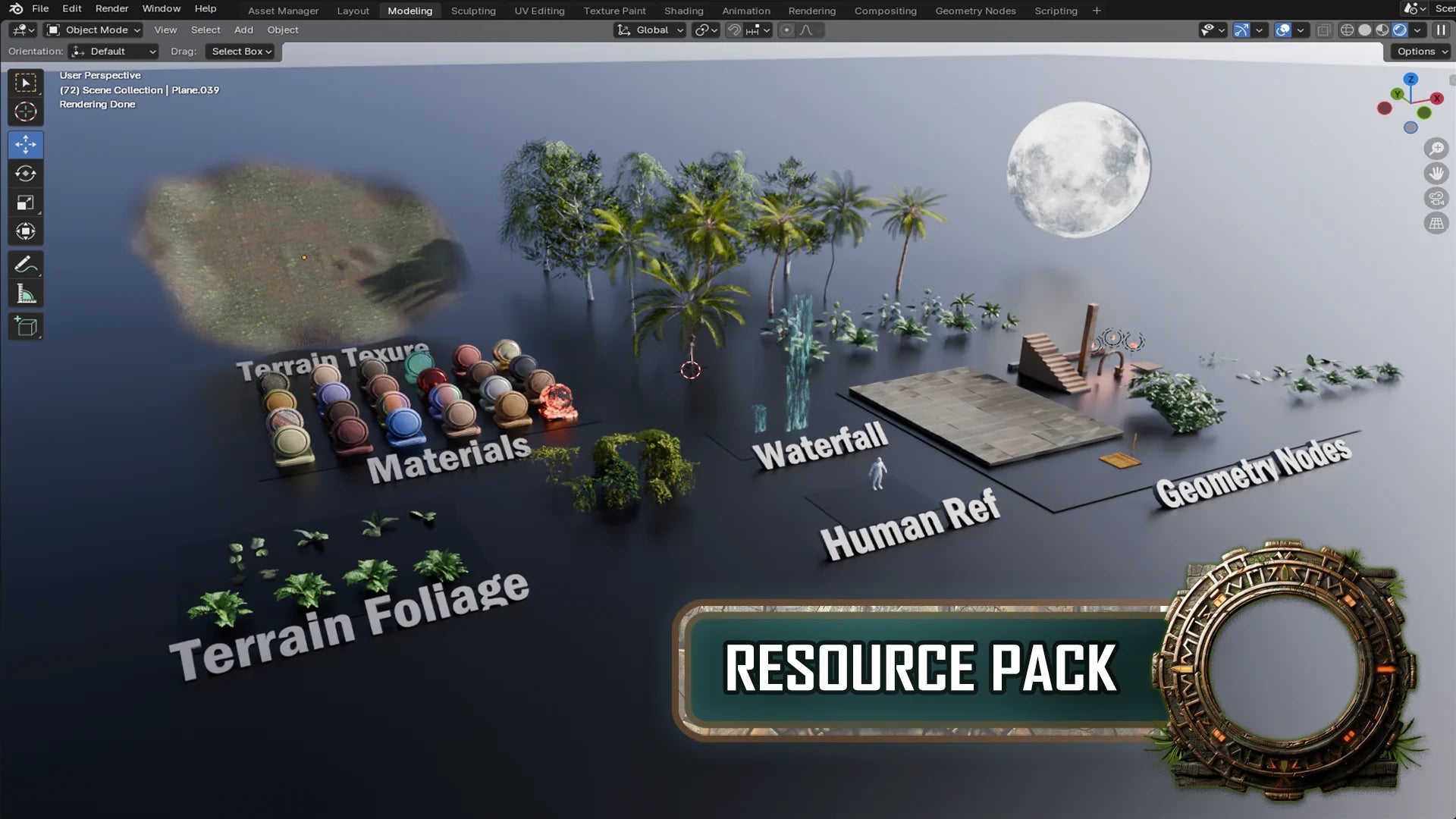 The Blender Fantasy Tutorials & Assets FlipBox