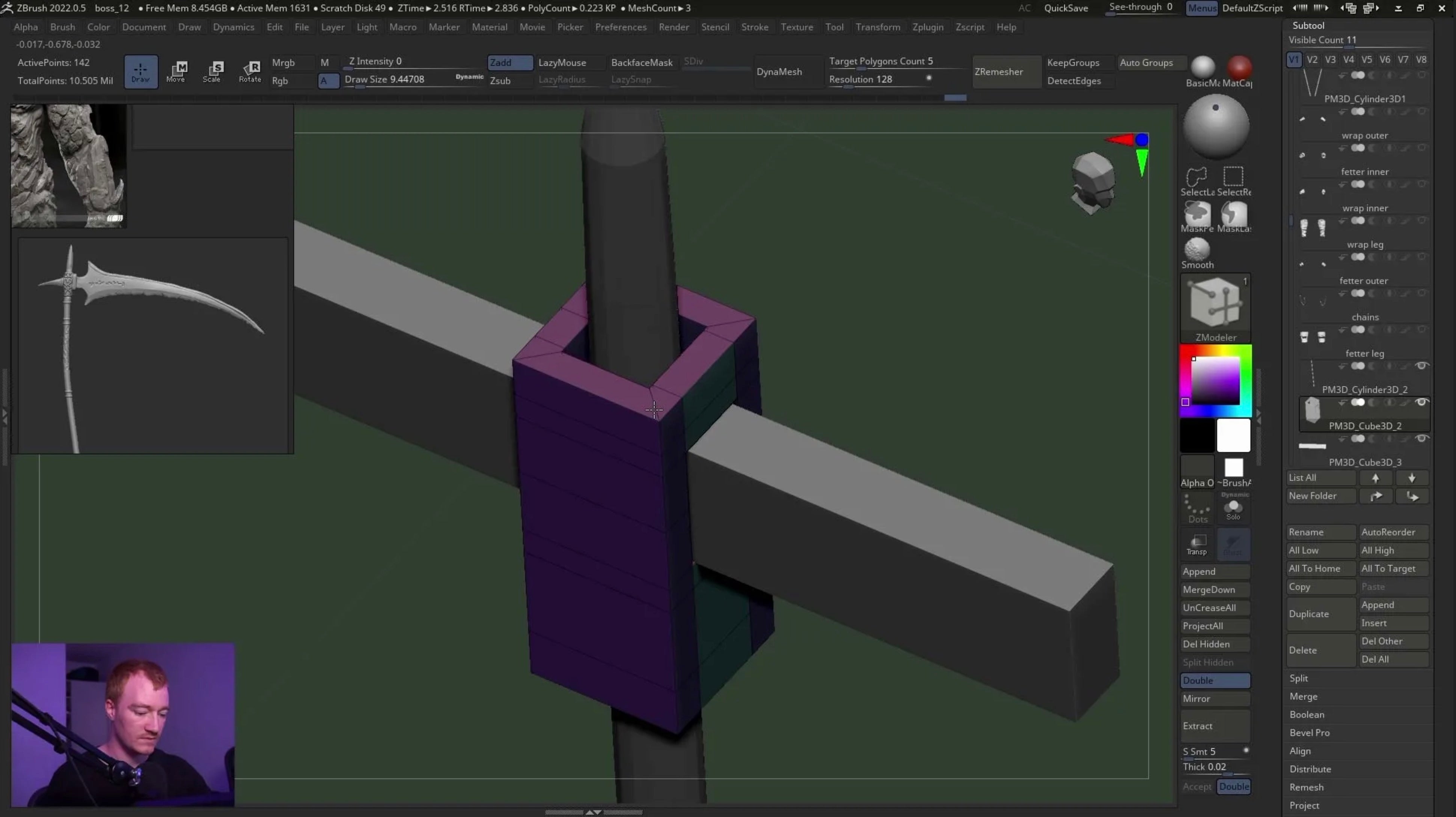 Creating a Souls Boss in ZBrush