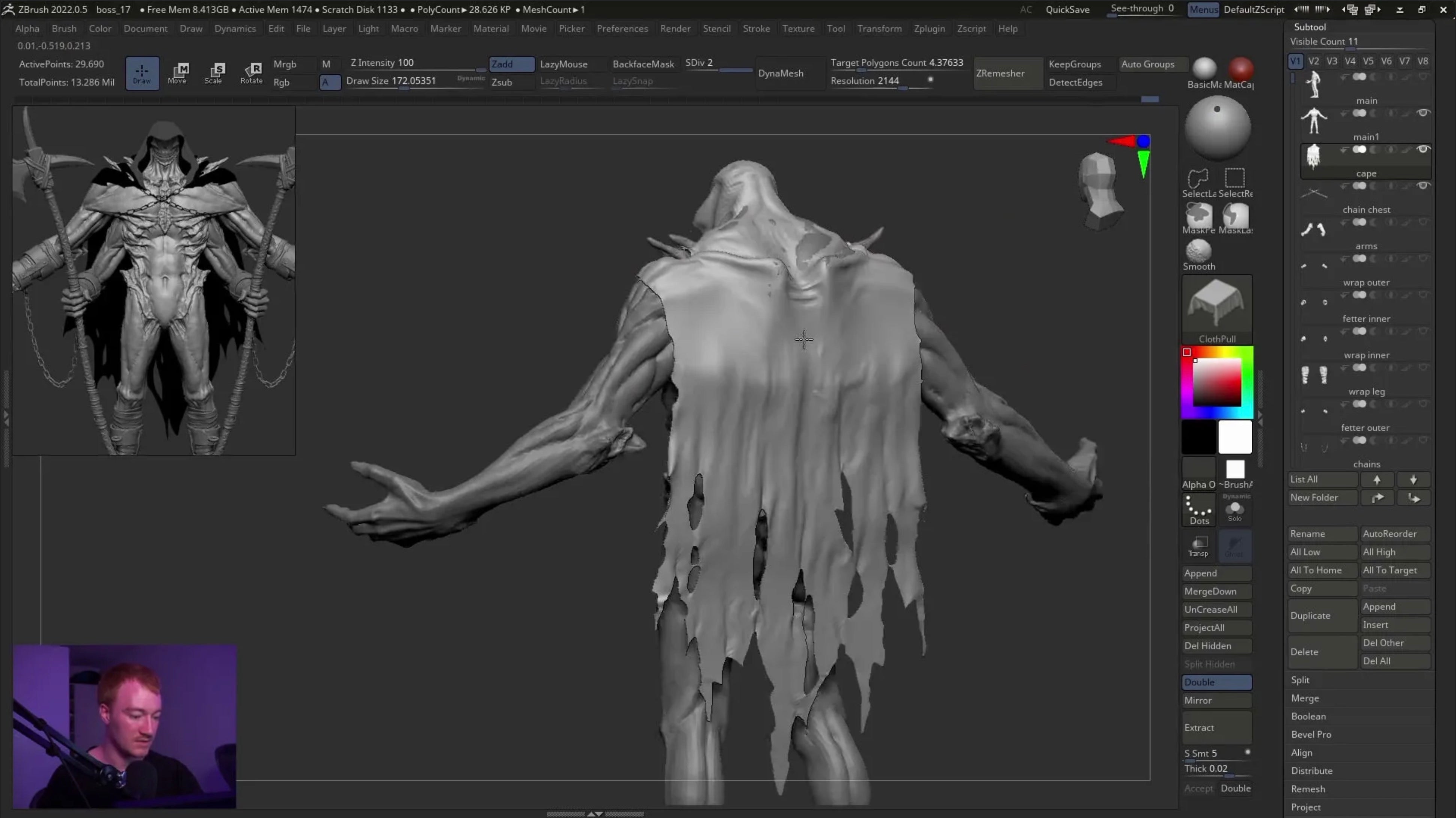 Creating a Souls Boss in ZBrush