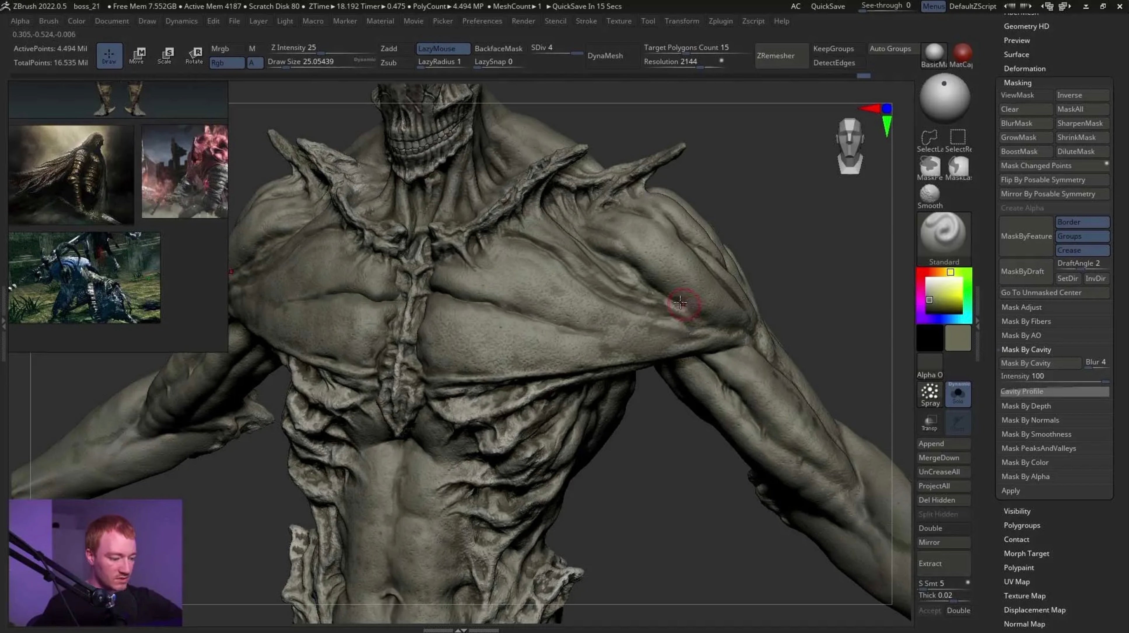 Creating a Souls Boss in ZBrush