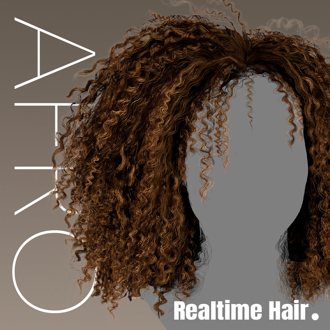 Realtime Afro - Working Files and Marmoset Scene