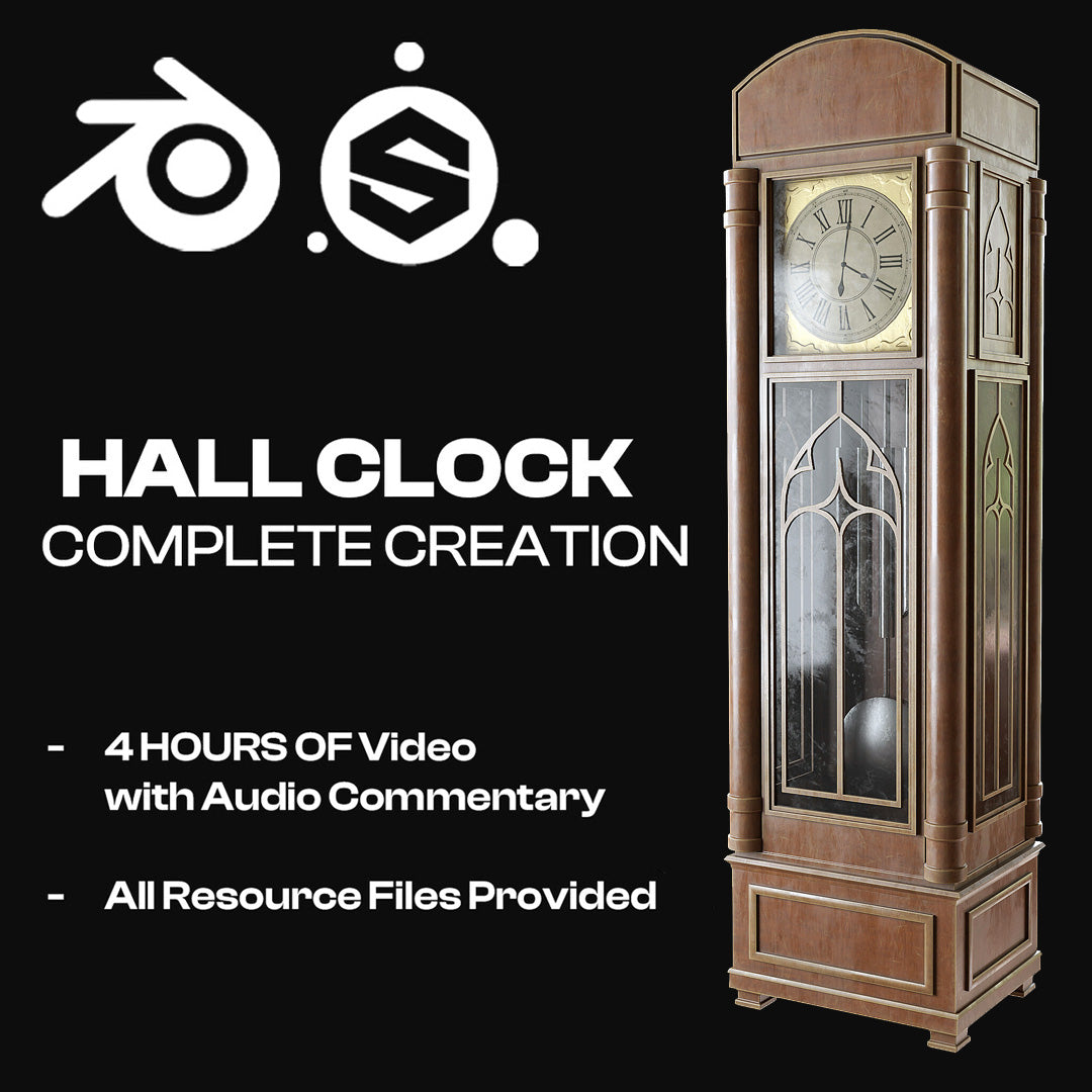 Creating a Hall Clock in Blender and Substance Painter