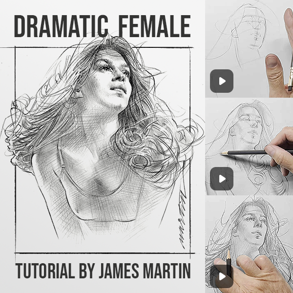 Dramatic Female - Head and Hair Tutorial by James Martin