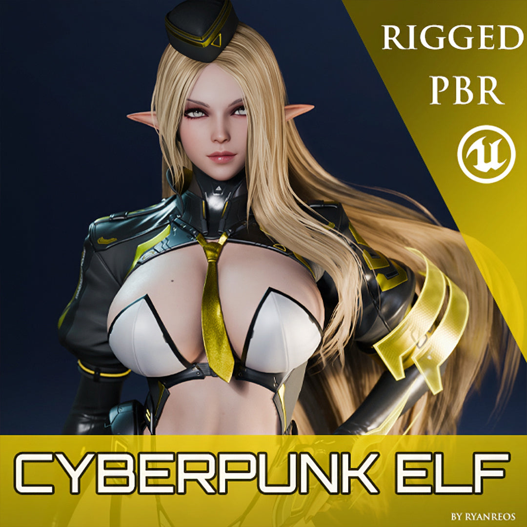Cyberpunk Elf - Game Ready