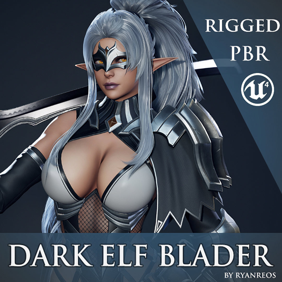 Dark Elf Blader - Game Ready