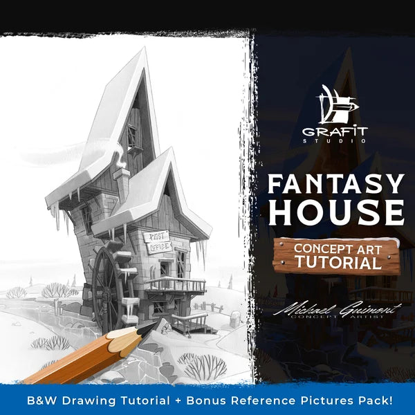 Fantasy House' Concept Art Tutorial by Michael Guimont
