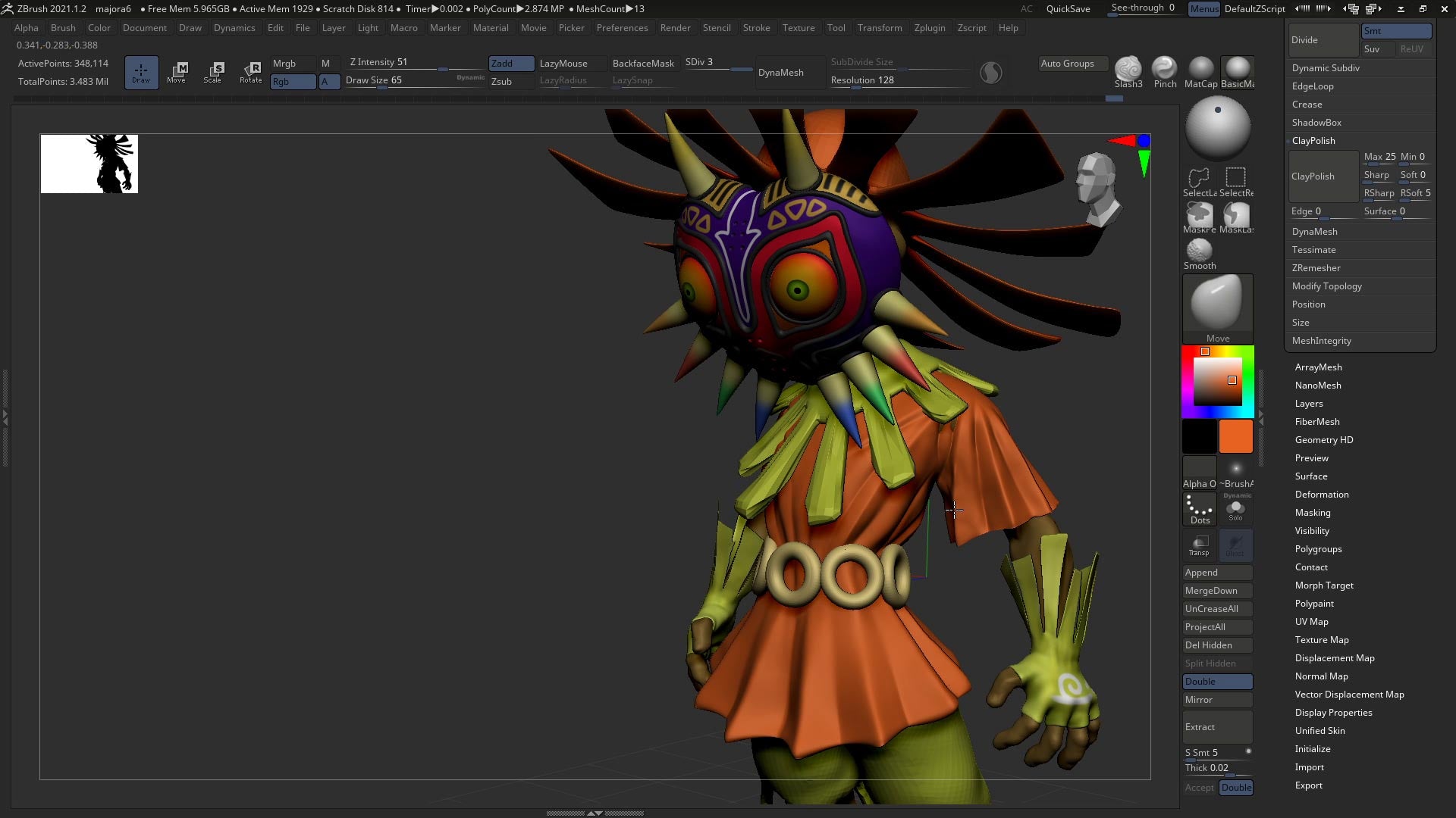 Stylized Character Sculpting in ZBrush - Majora & Skull Kid