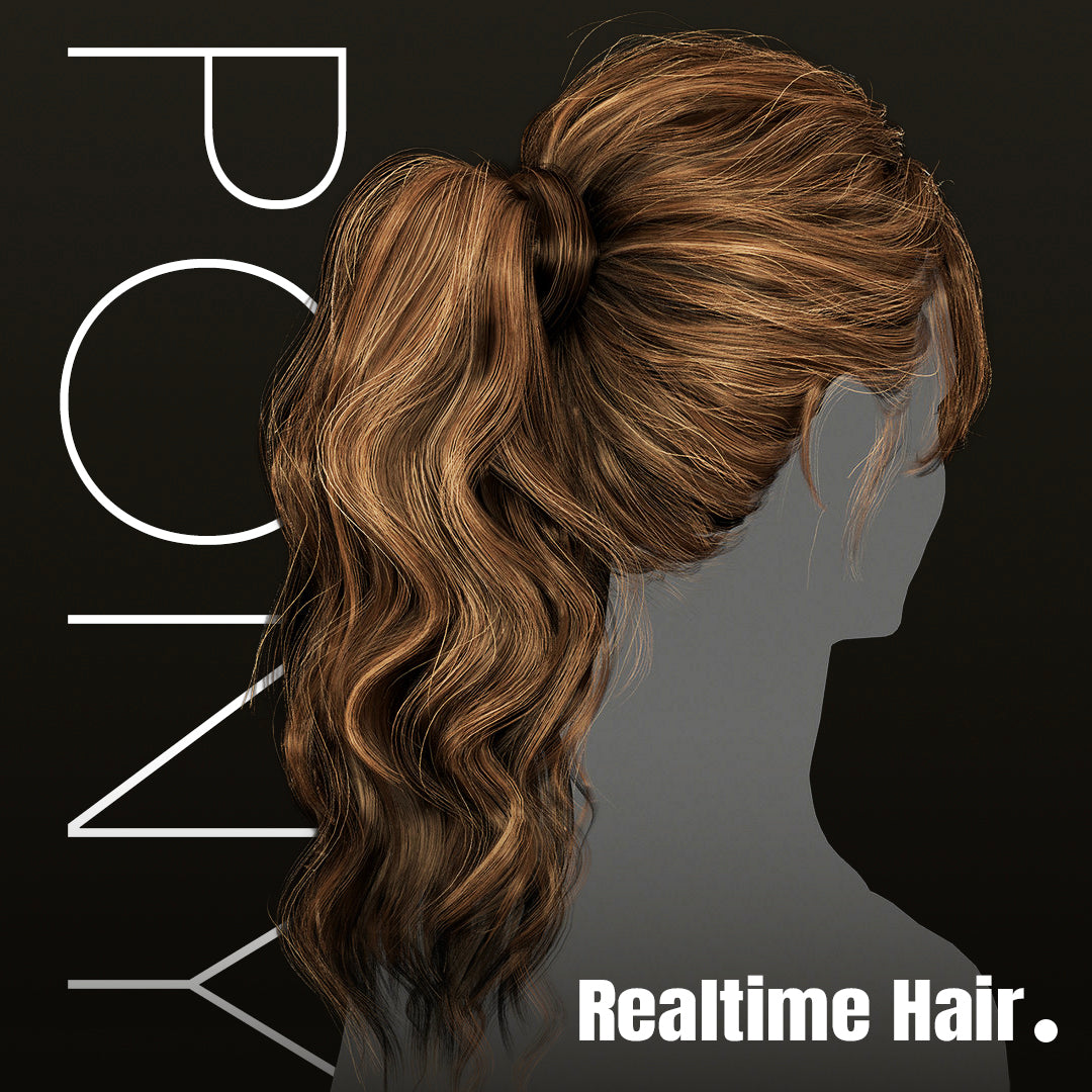 Realtime Keira Hair - Working Files and Marmoset Scene