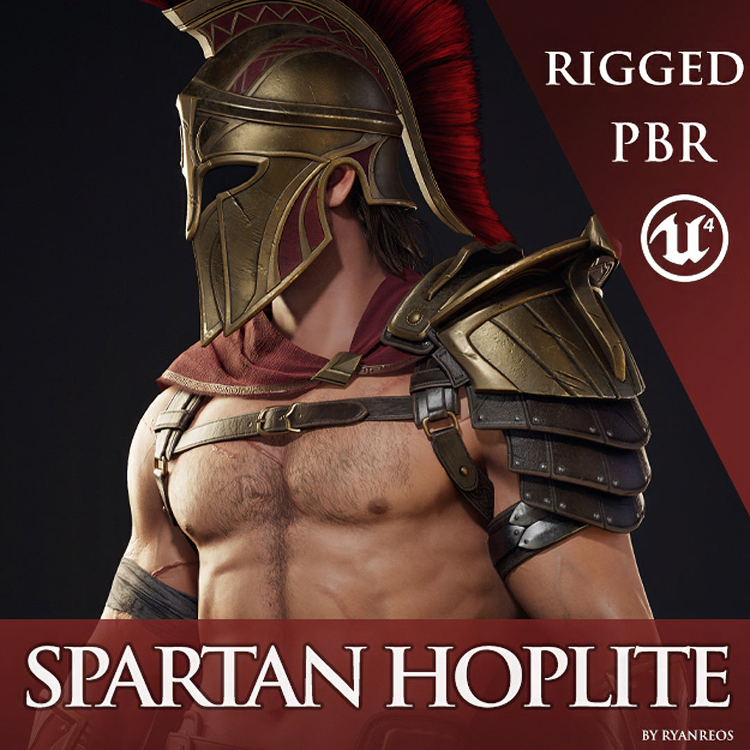 Spartan Hoplite - Game Ready