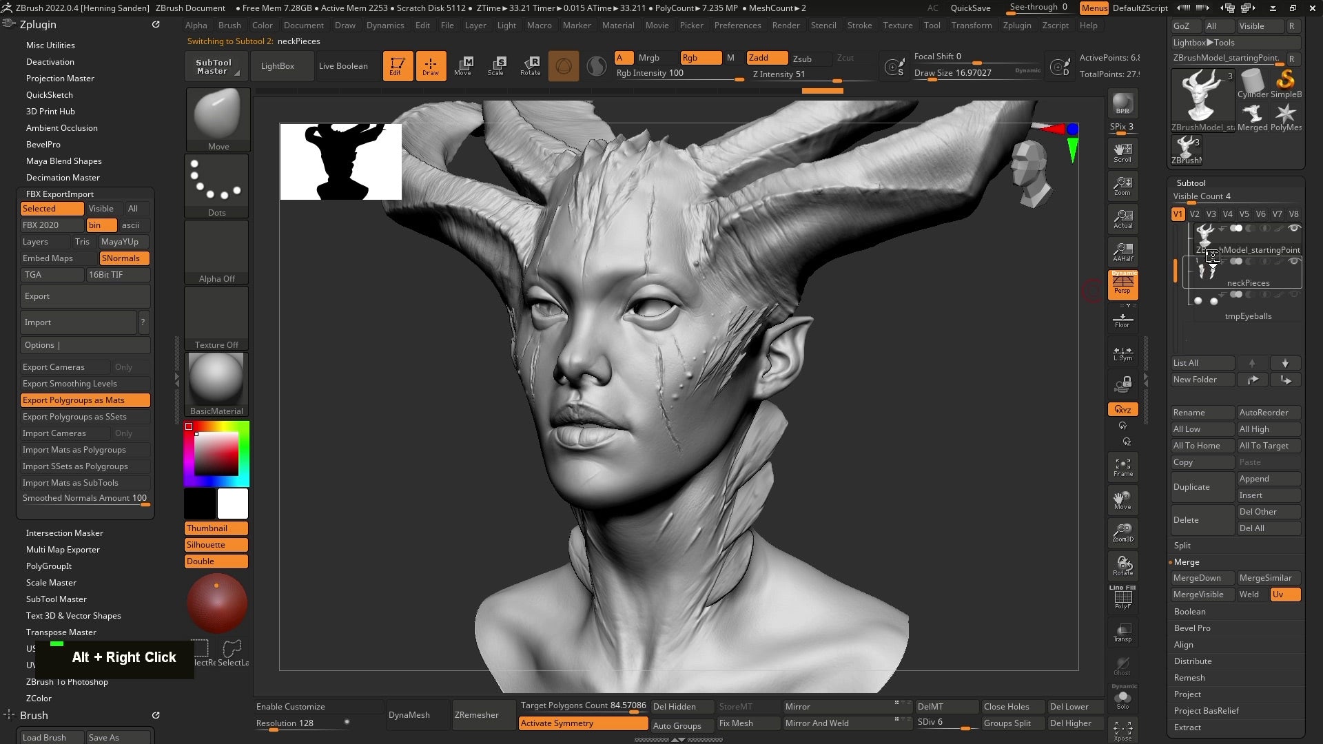 Cinematic Face Texturing: From ZBrush to Arnold
