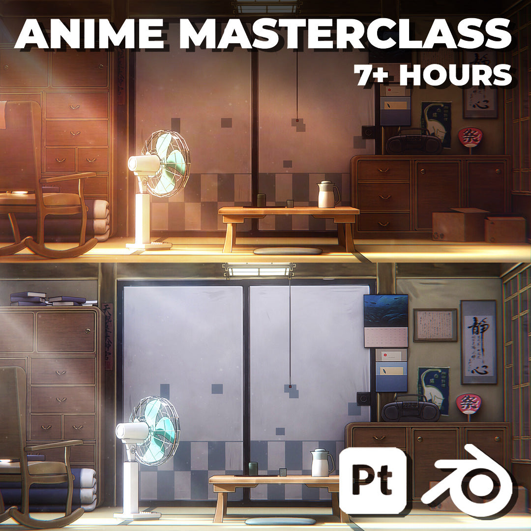 Anime Environment Masterclass - Blender & Substance Painter