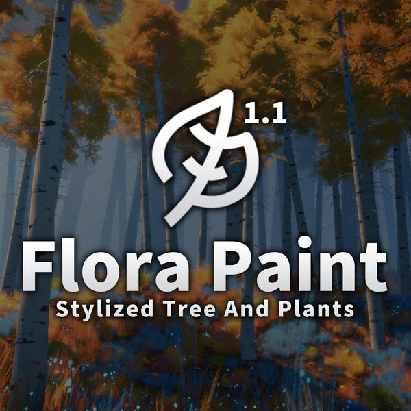 Stylized Trees and Plants Tree Library Flora Paint